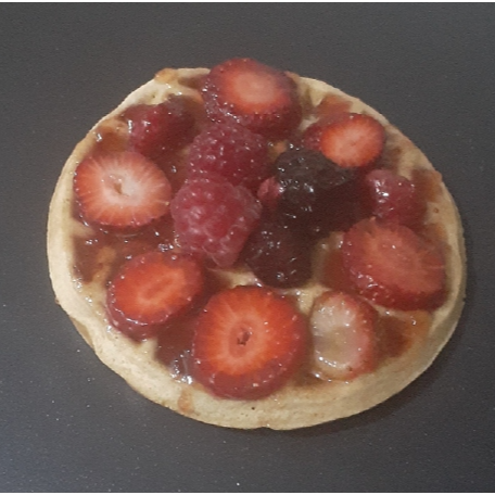 Waffle Chico Frutos Rojos
