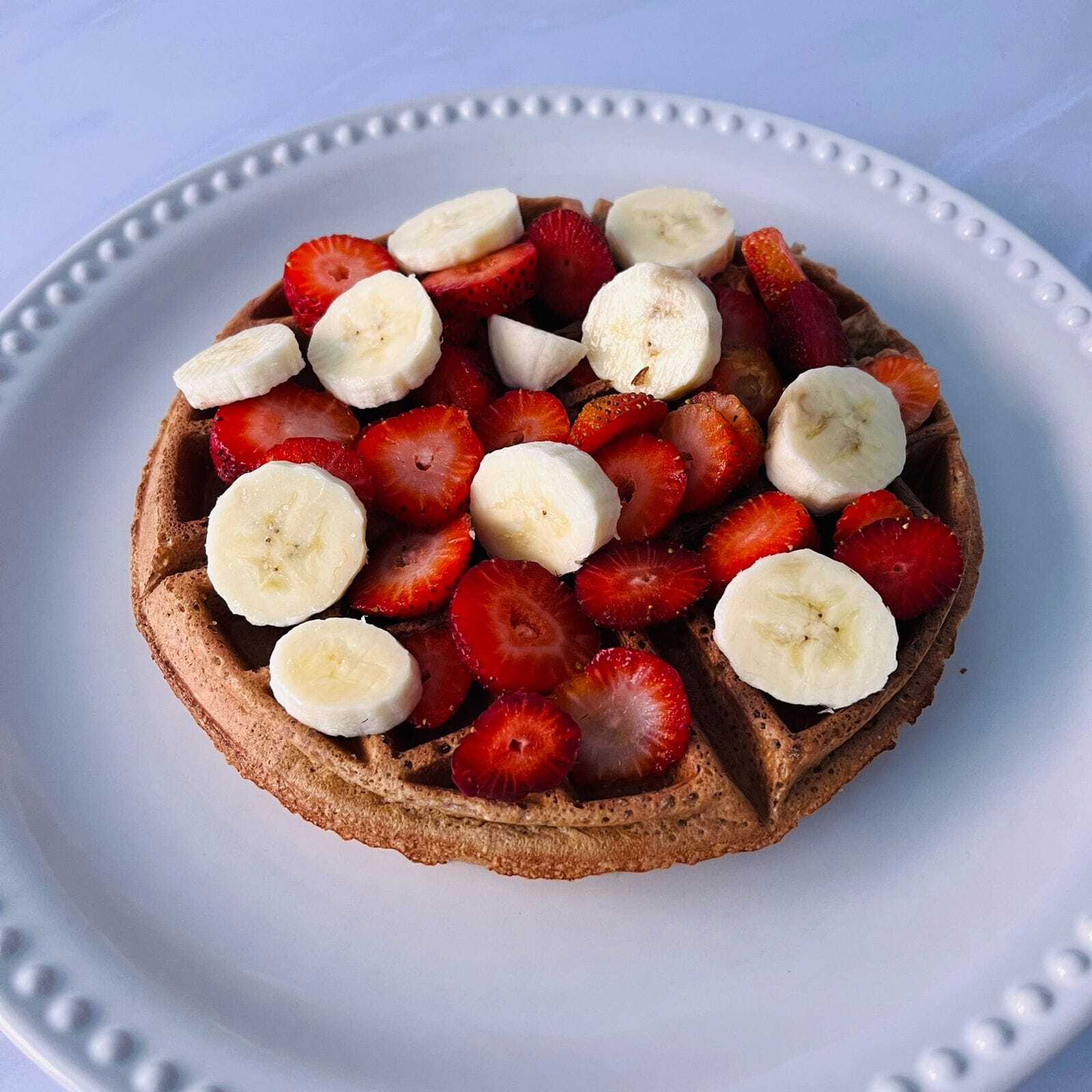 Waffle Fresa Plátano