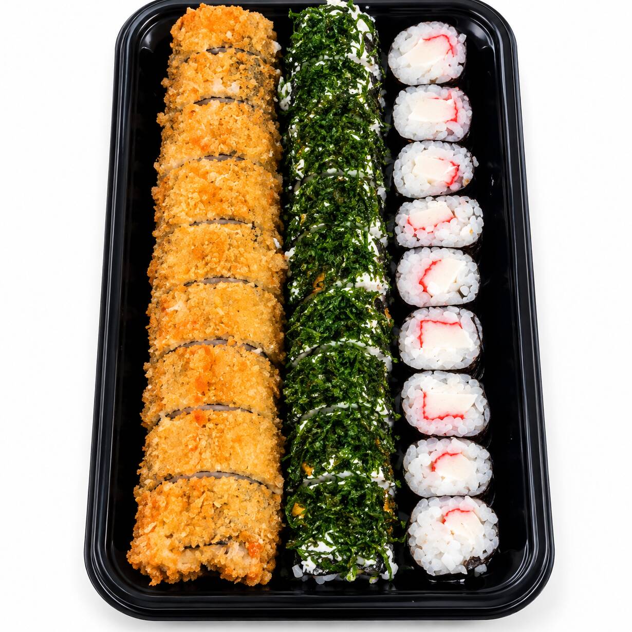 10 hossomaki kani
10 hossomaki creem chesse e couve crispy
10 hot holl
