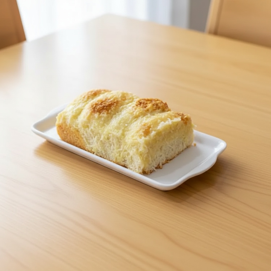 Pão doce coberto com creme de confeiteiro e coco - 4 unidades