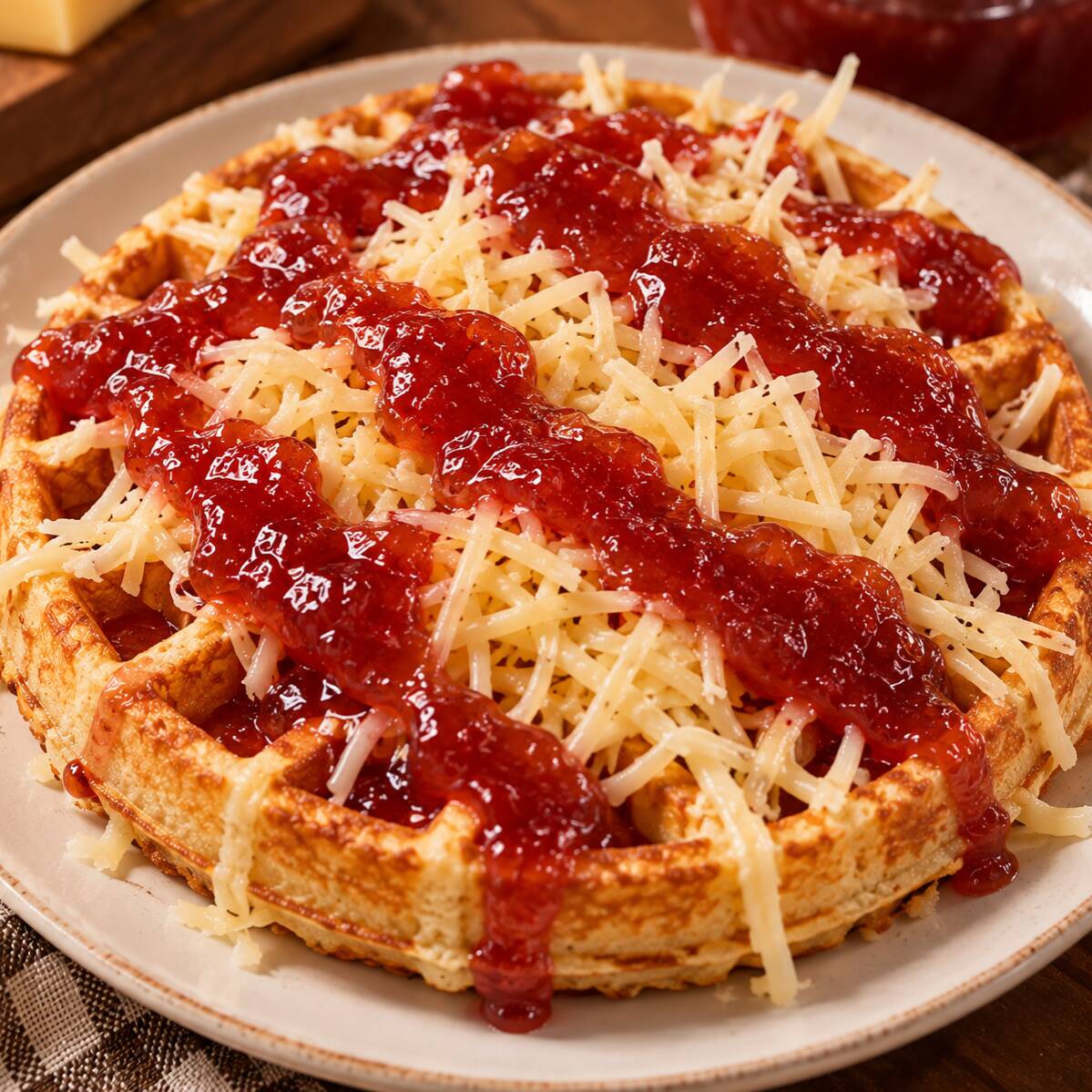 Queso Edam con Mermelada de Guayaba