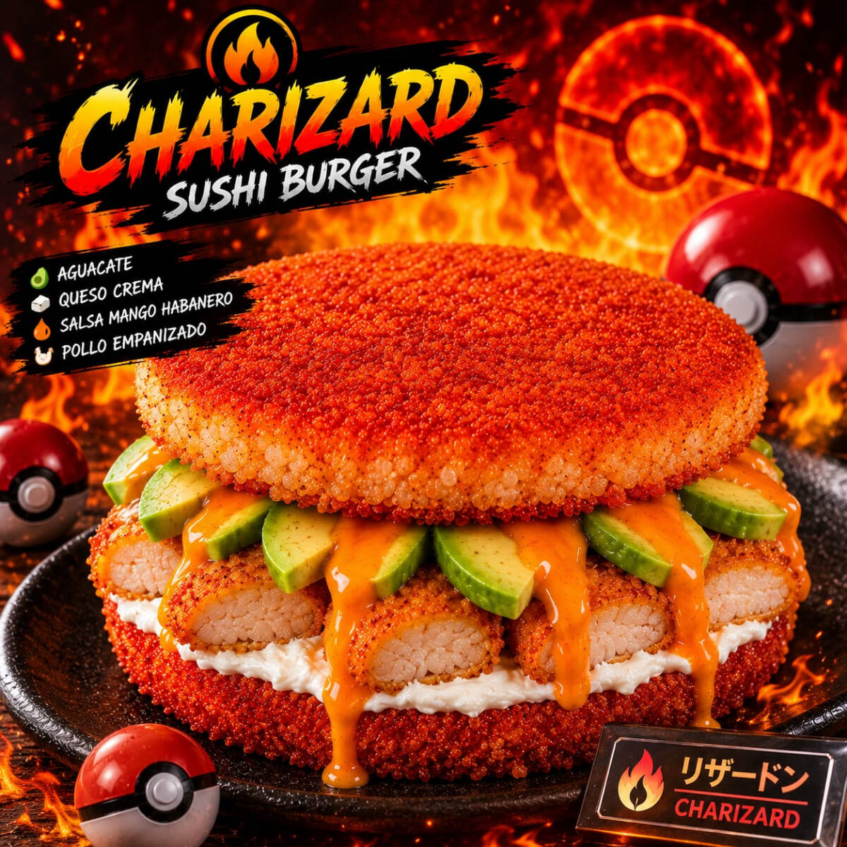 Sushi Burger Charizard