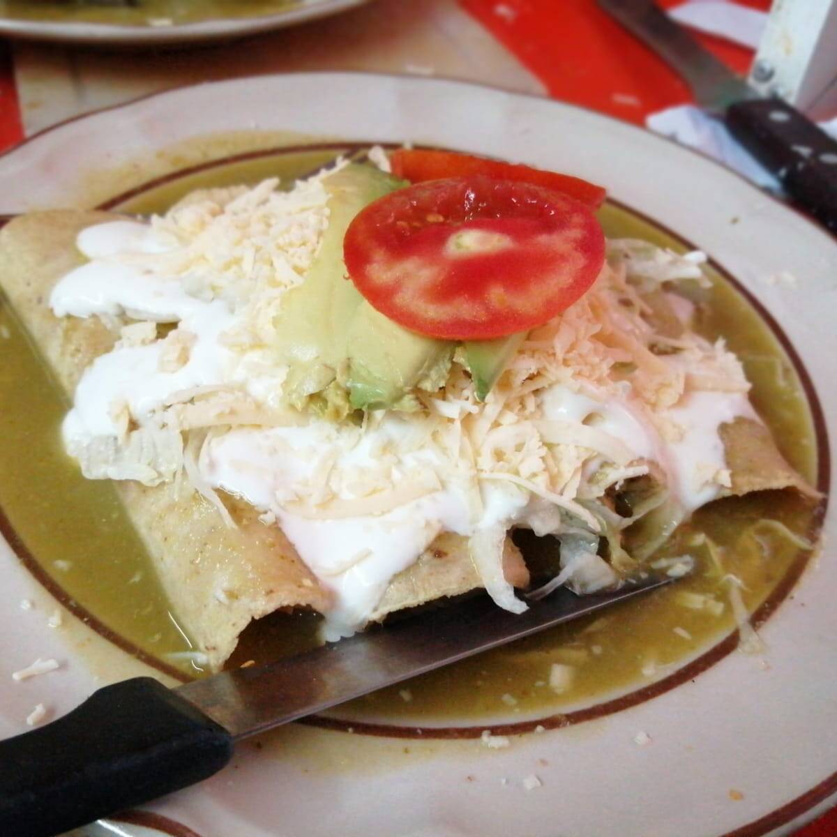 Enchiladas Verdes de Pollo