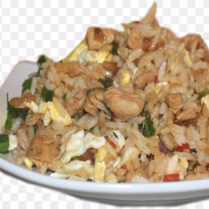 Chaufa de Pollo y Caldo de Gallina
