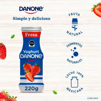 Yogurt Bebible Danone Fresa