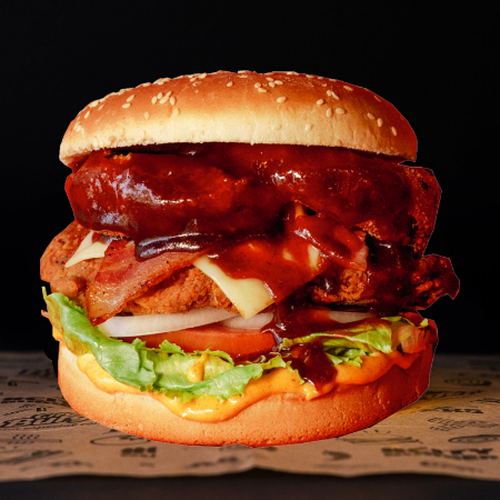 Hamburguesa BBQ de Pollo