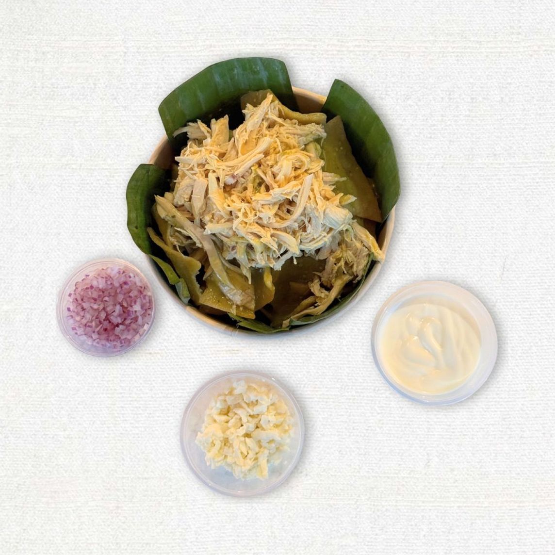Chilaquiles verdes con pollo