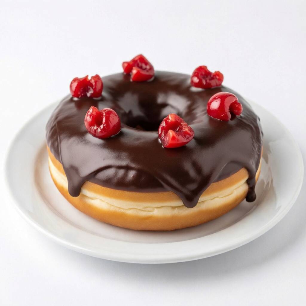 Dona Clásica Chocolate y Cereza
