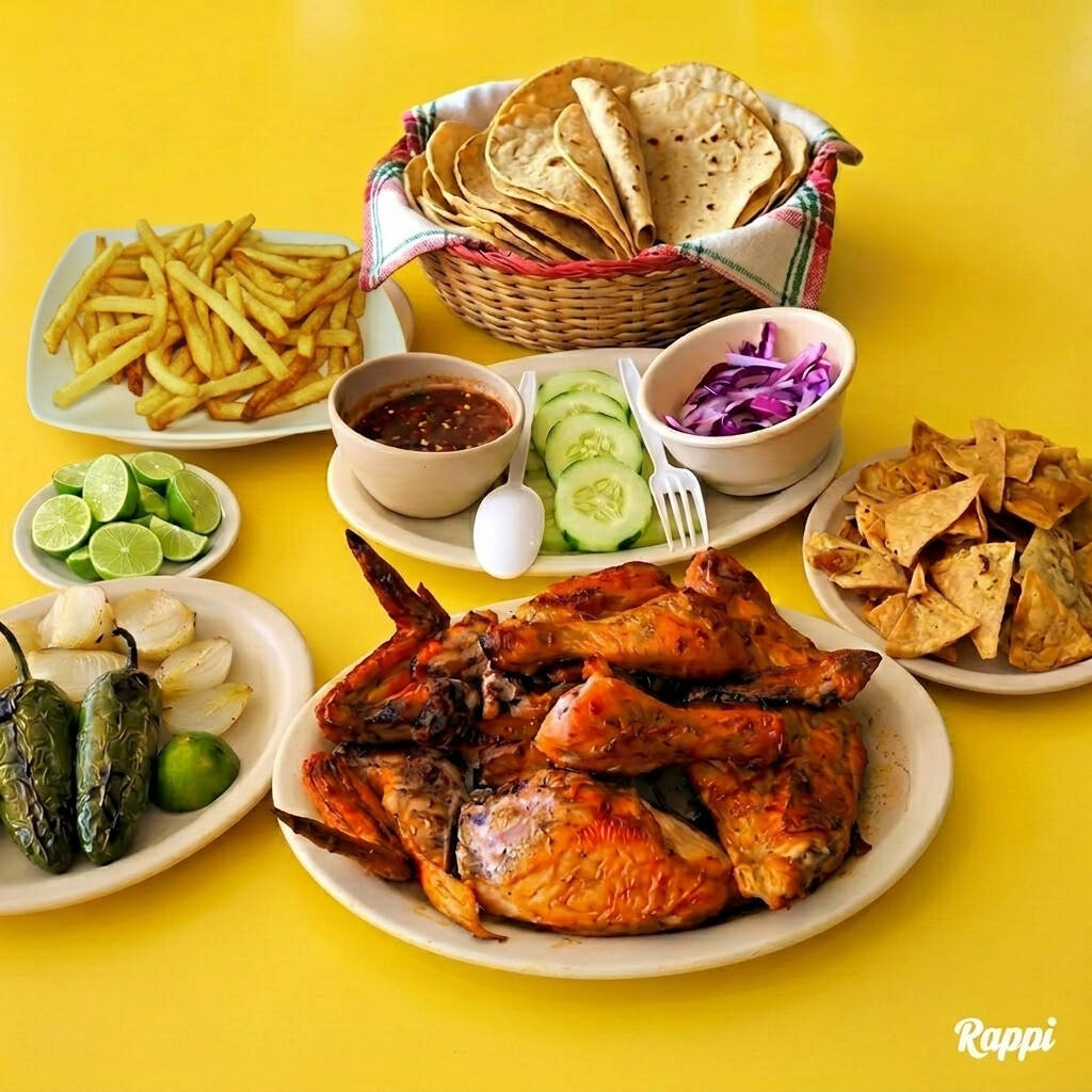1/2 Pollo + Papas