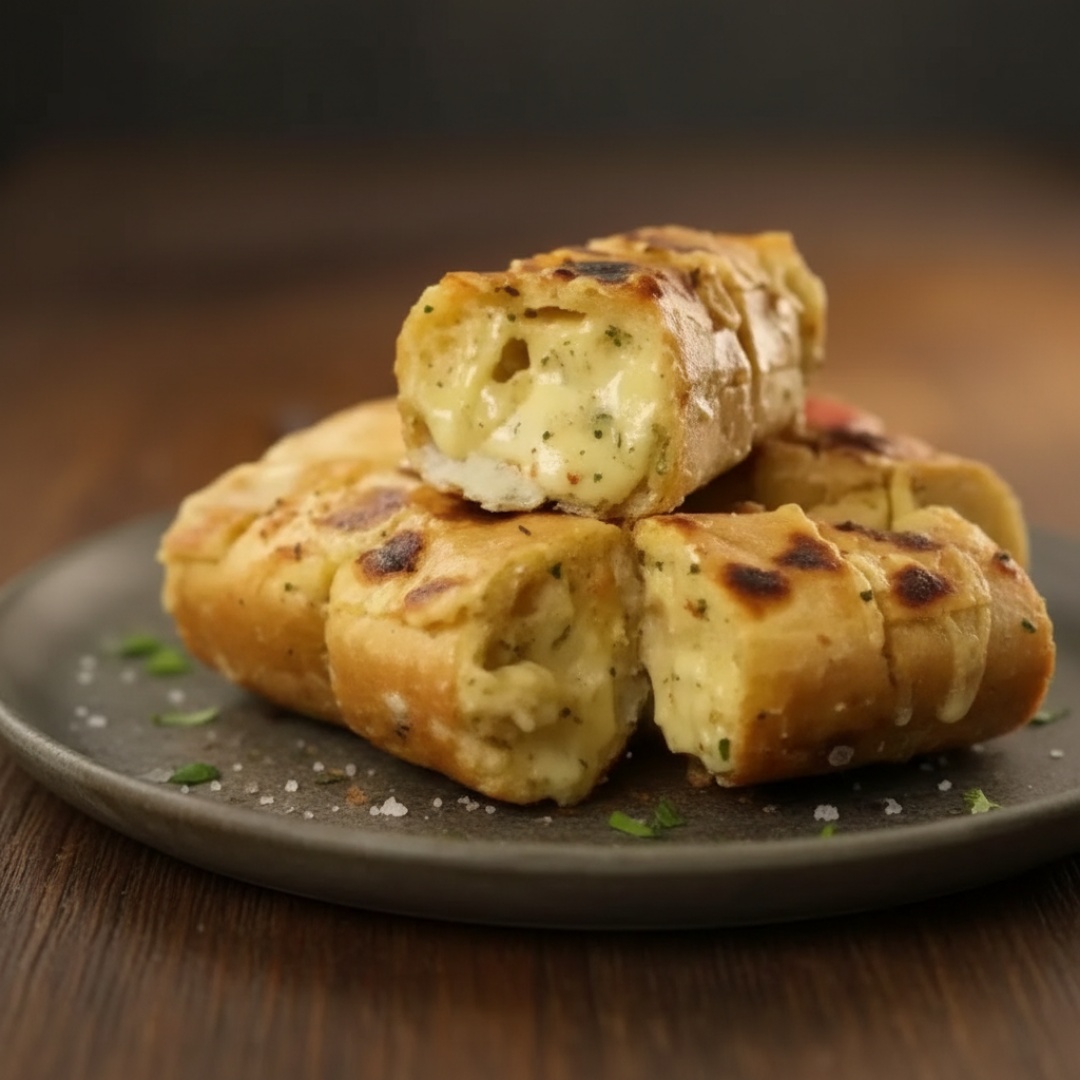 O acompanhamento perfeito para a sua refeição! Nosso Pão de Alho com Queijo é preparado com uma massa macia e saborosa, generosamente recheada com alho temperado e coberta com uma camada de queijo derretido que traz um sabor irresistível. Grelhado até ficar dourado e crocante, cada mordida é uma combinação perfeita de textura e sabor que vai deixar você querendo mais. Ideal para compartilhar ou como um lanche delicioso, não deixe de experimentar essa delícia que vai conquistar seu paladar!