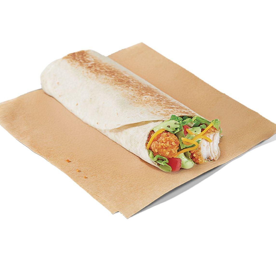 Crispy Chicken Burrito Avocado