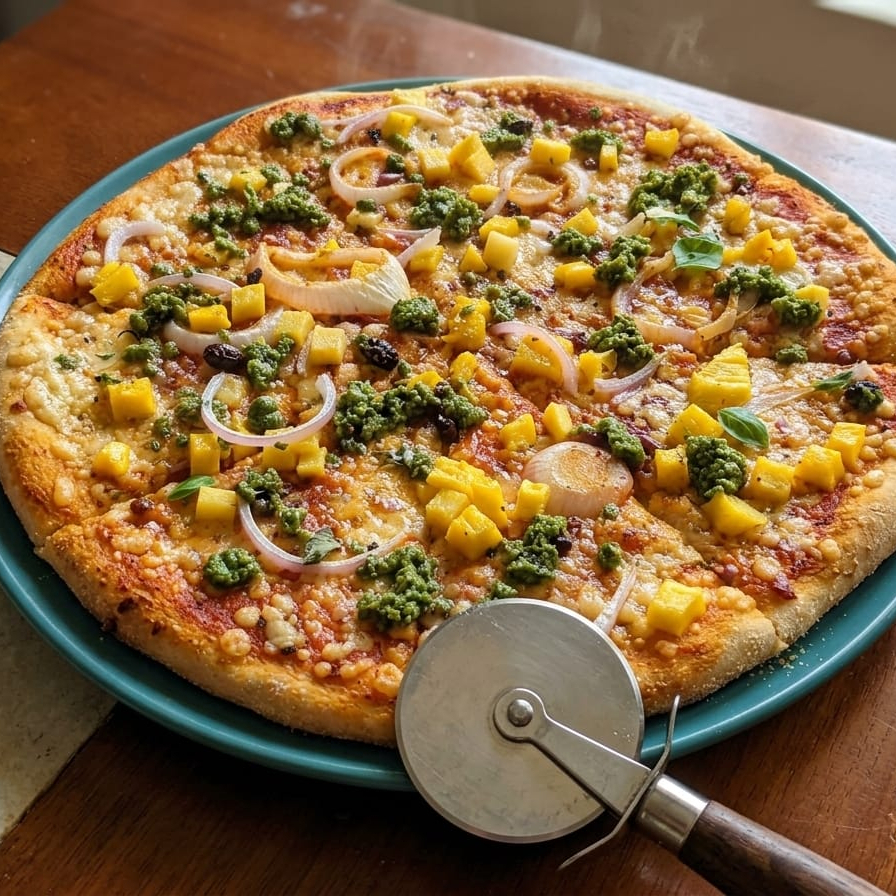 Pizza Chorizo Verde Grande