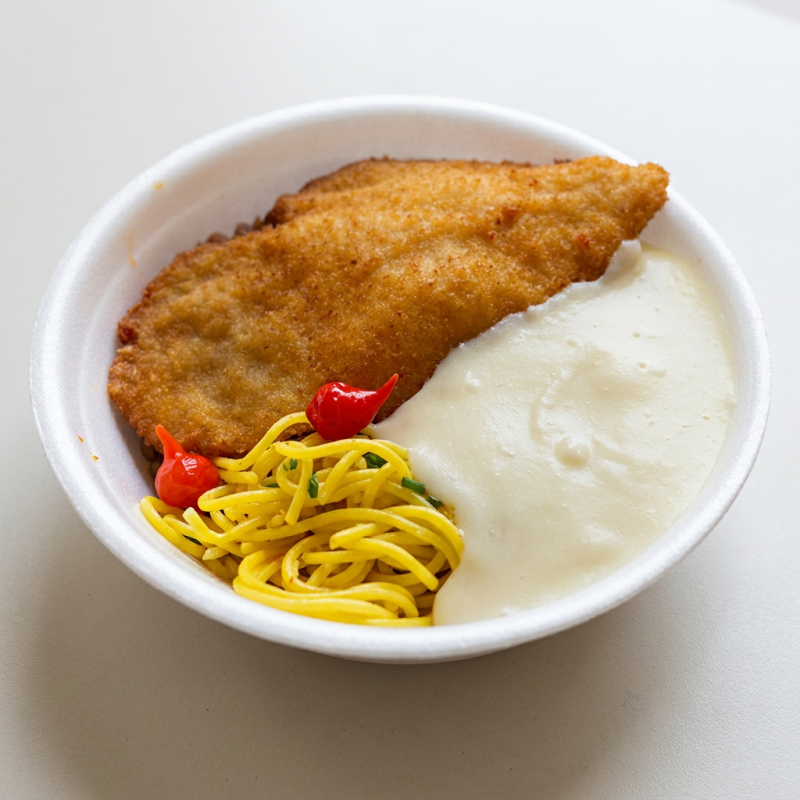 FRANGO A MILANESA + PURÊ DE BATATA - SEGUNDA MARMITA POR 19,90