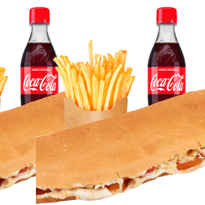 2 Combo Pollo Tocineta 18 Cm