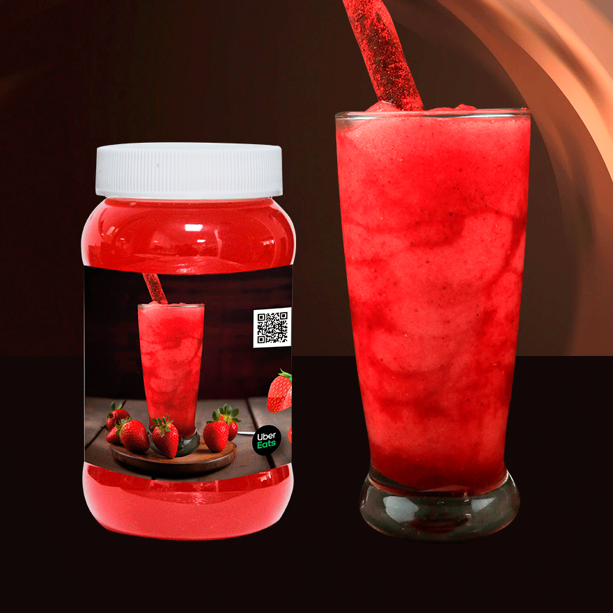Frappe De Fresa de Agua 500 ml