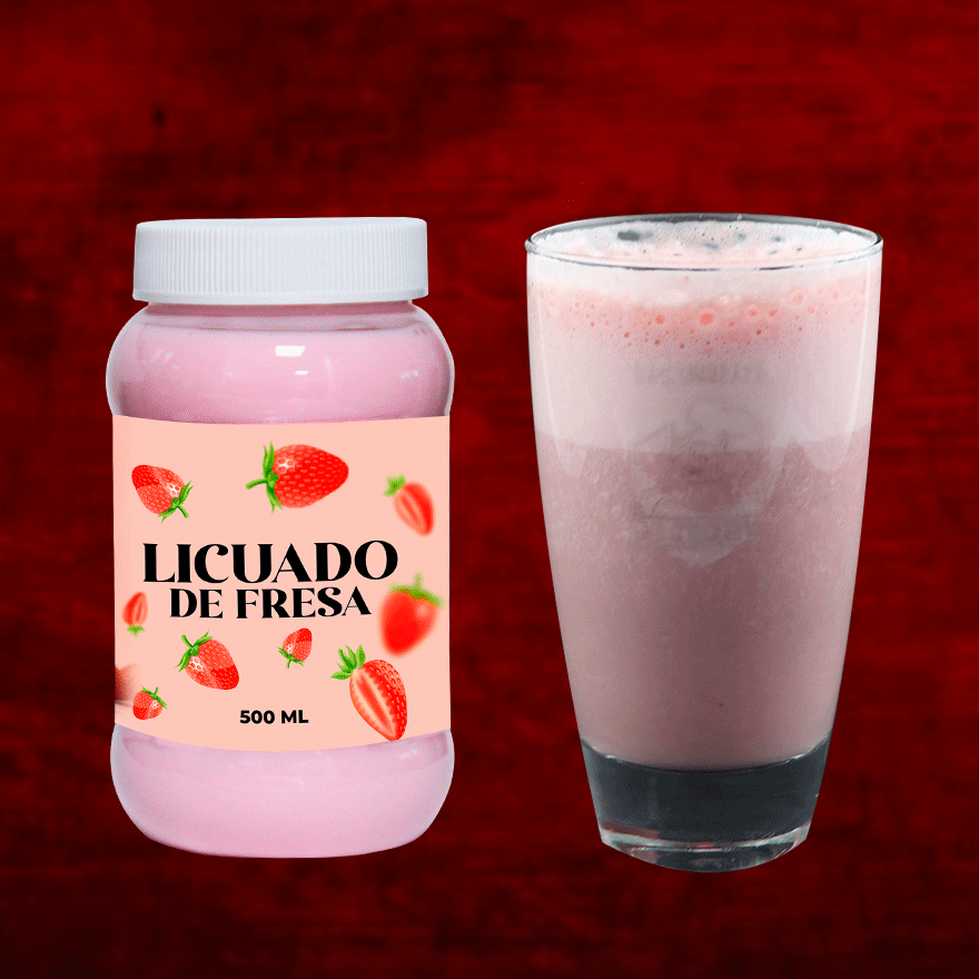 Licuado De Fresa  500 ml