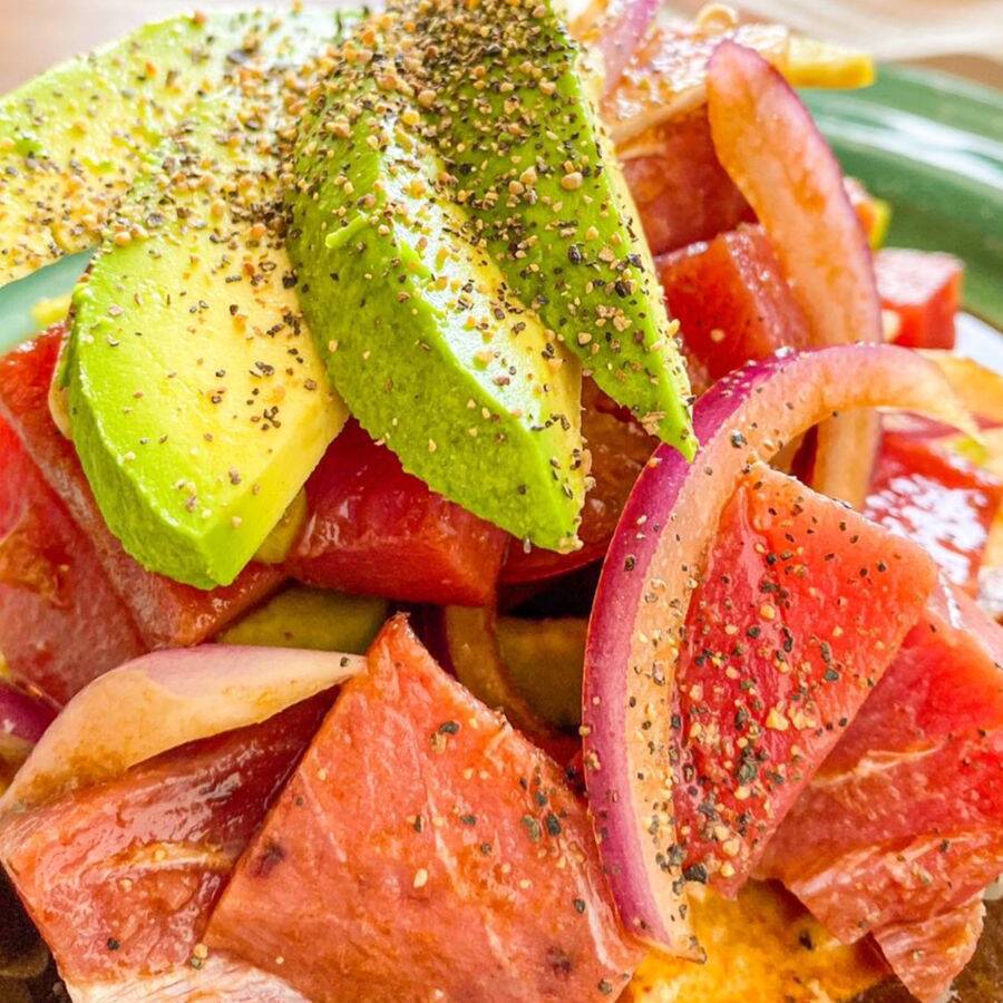 Tostada de Aguachile de Atún