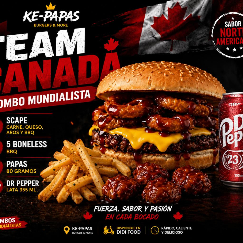 Combo Team Canada Scape +5 boneless+Dr Pepper
