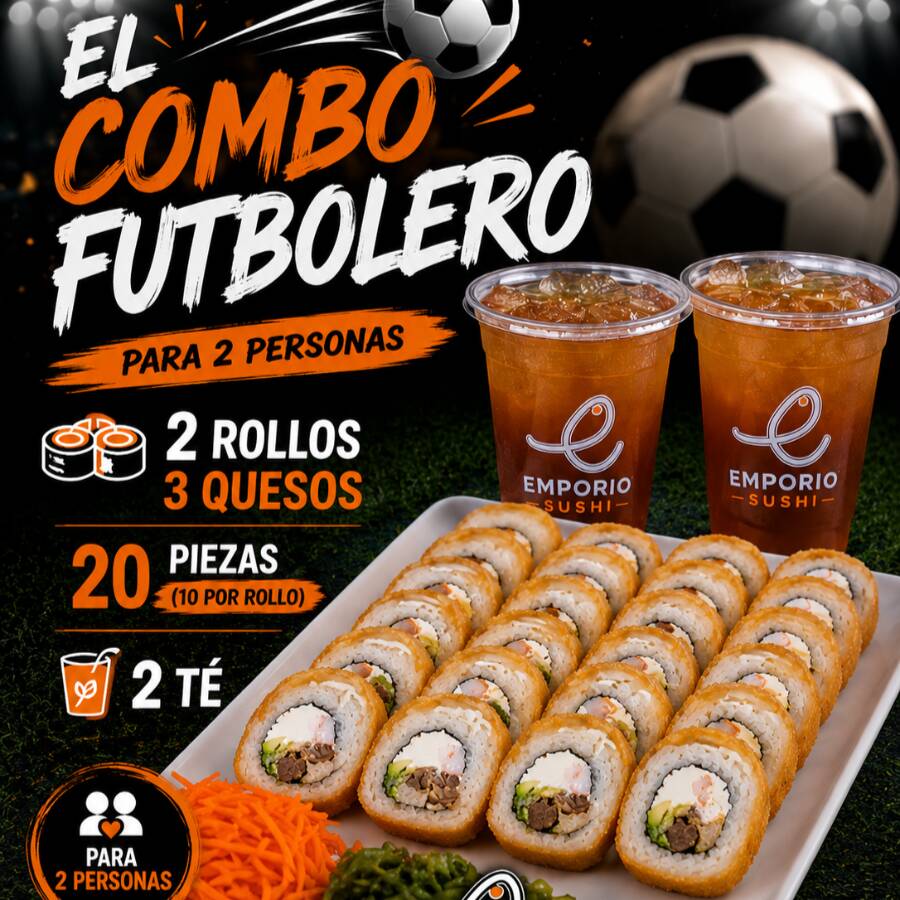 Combo Futbolero 2 Rollos + 2 Tés