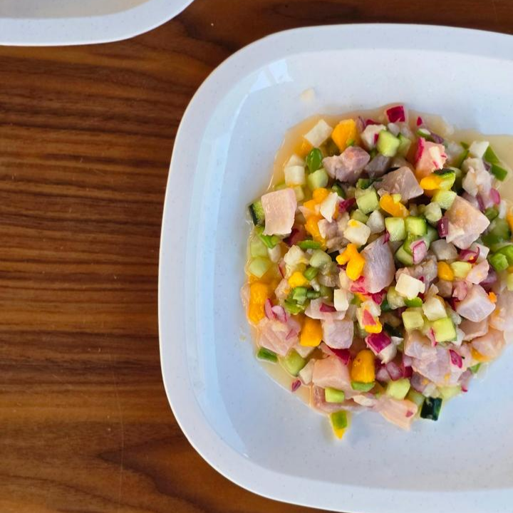 Tostada de Ceviche de Pescado