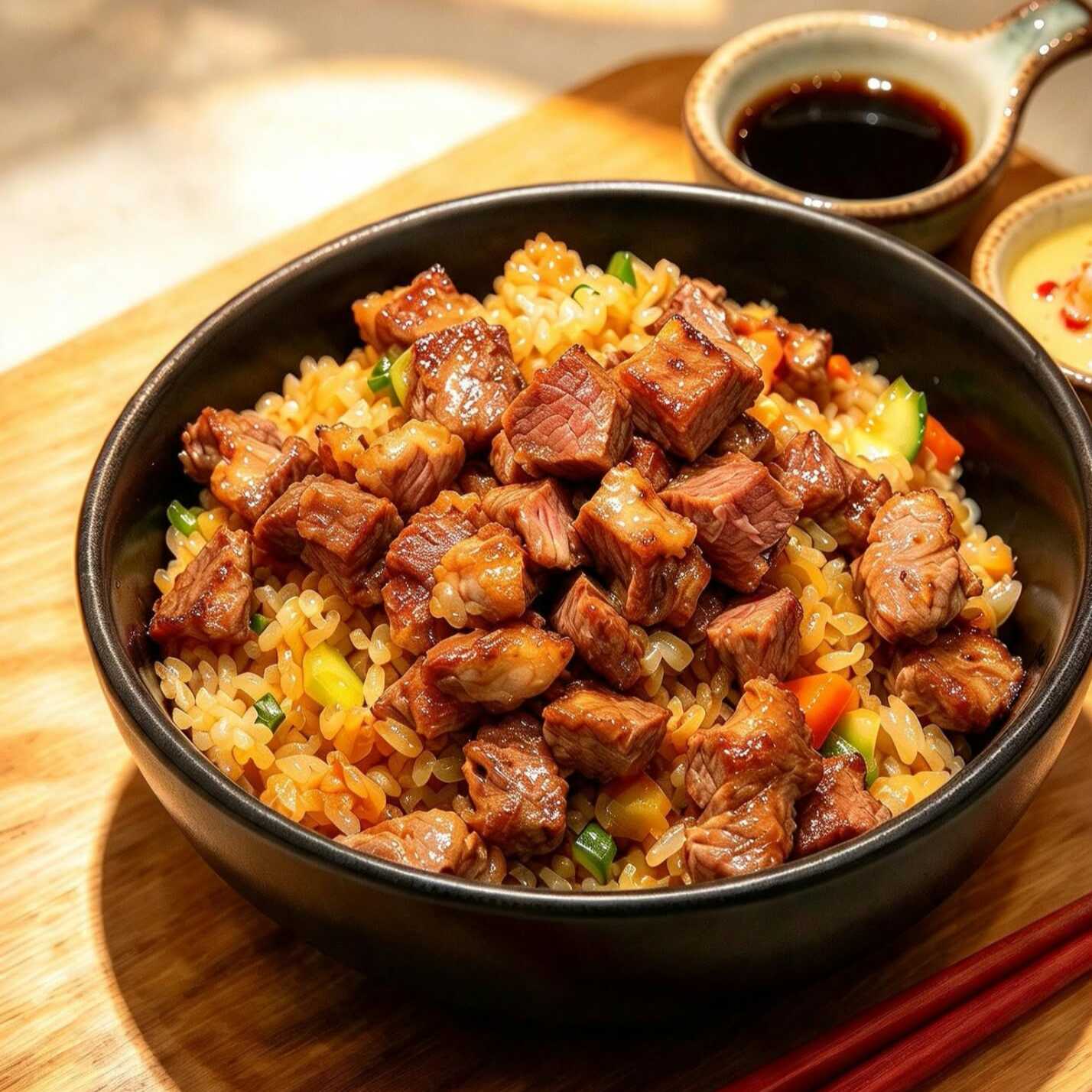 Yakimeshi de Arrachera