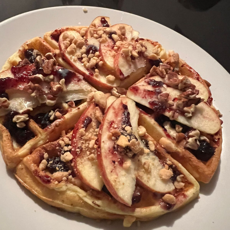 Waffle Gourmet con Philadelphia y Fresa