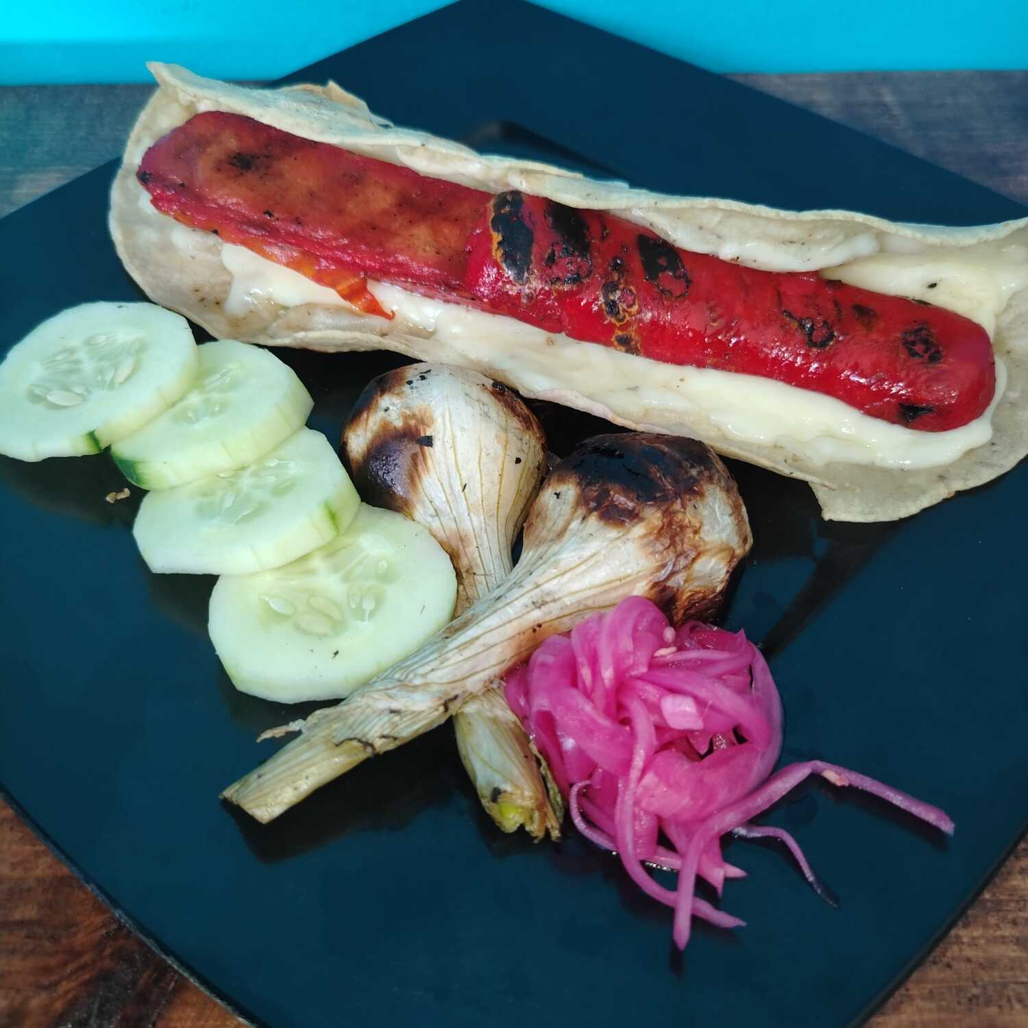 Quesadilla de Salchichon