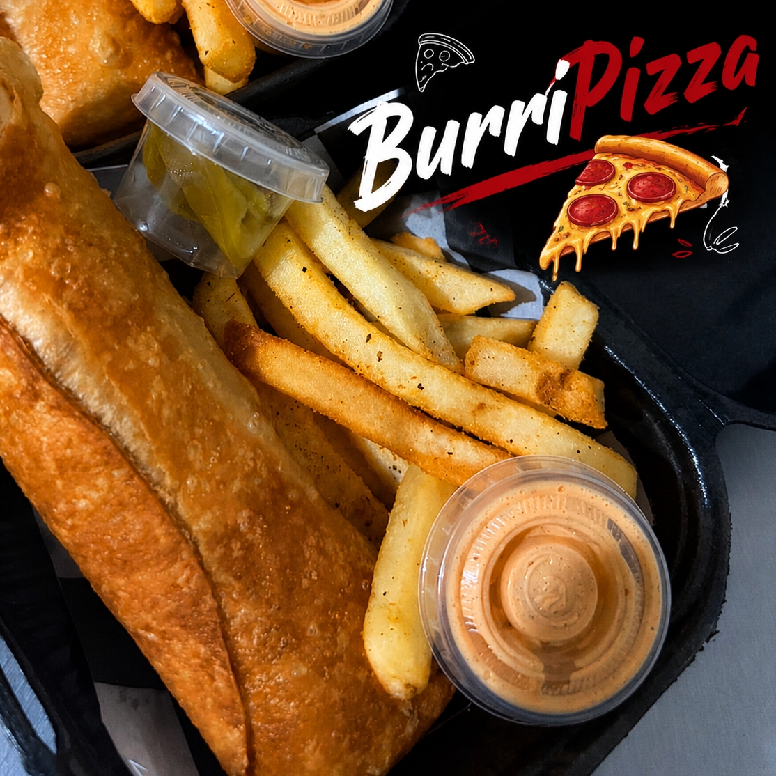 Burripiza Con Papas