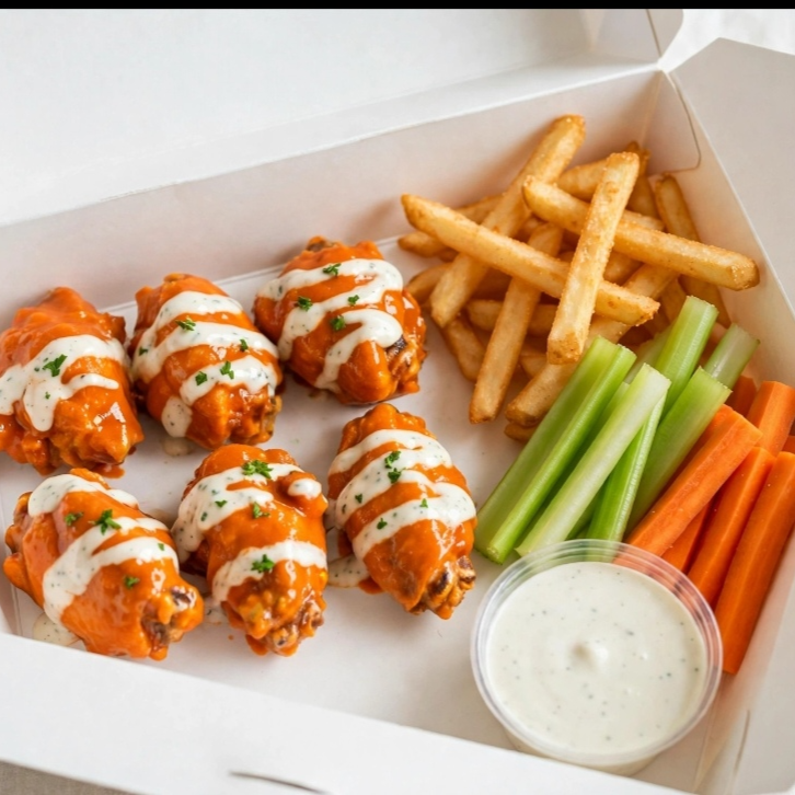 Combo 1 6 alitas y orden de papas