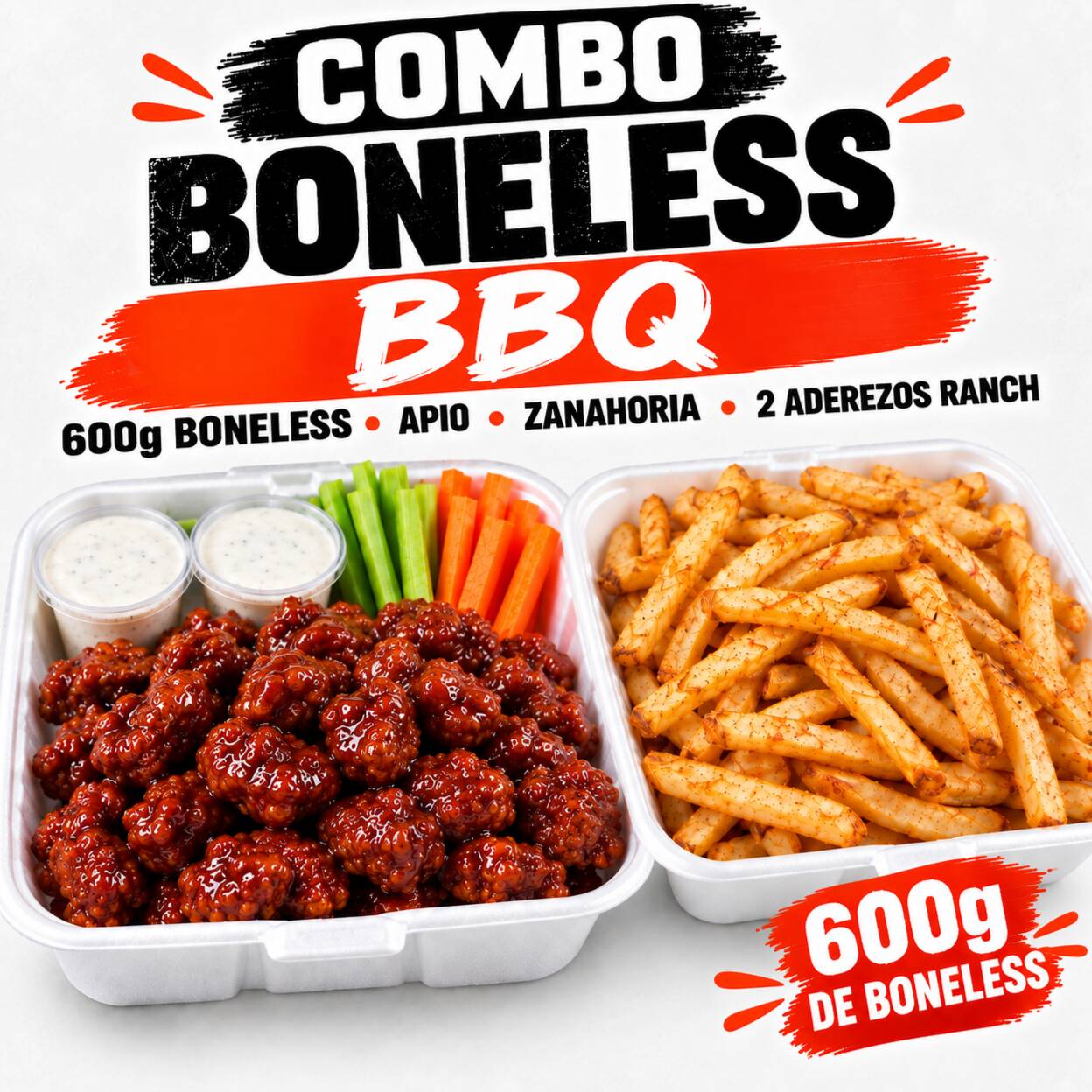 Combo Boneless Familiar Salsa BBQ 600 G