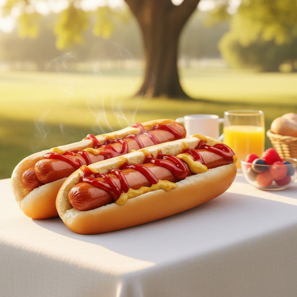 Hot Dog con Tocino 2 Pzas con Papas