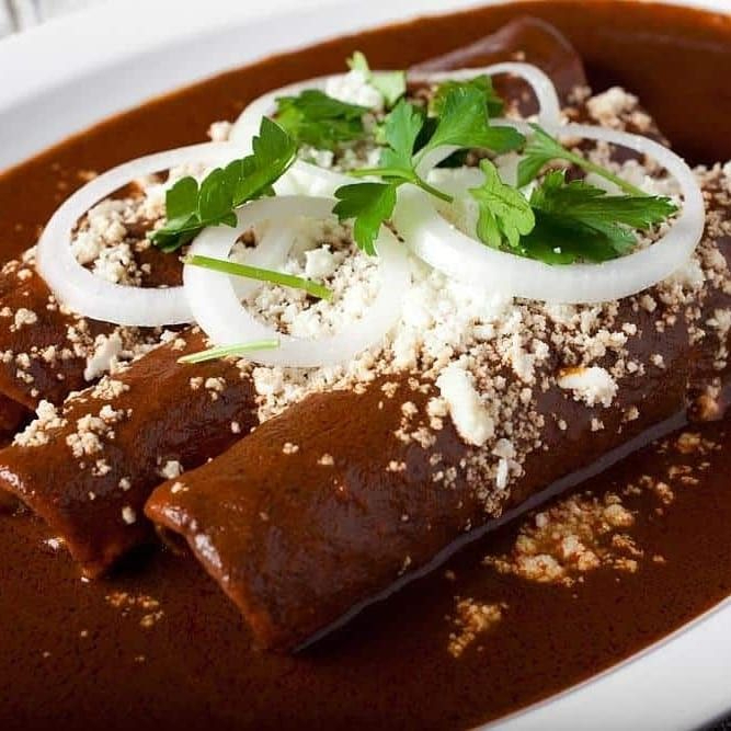 Enchiladas con Pollo 3 pzas