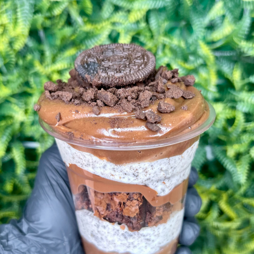 Creme de chocolate mousse oreo brownie nutella e bolacha oreo