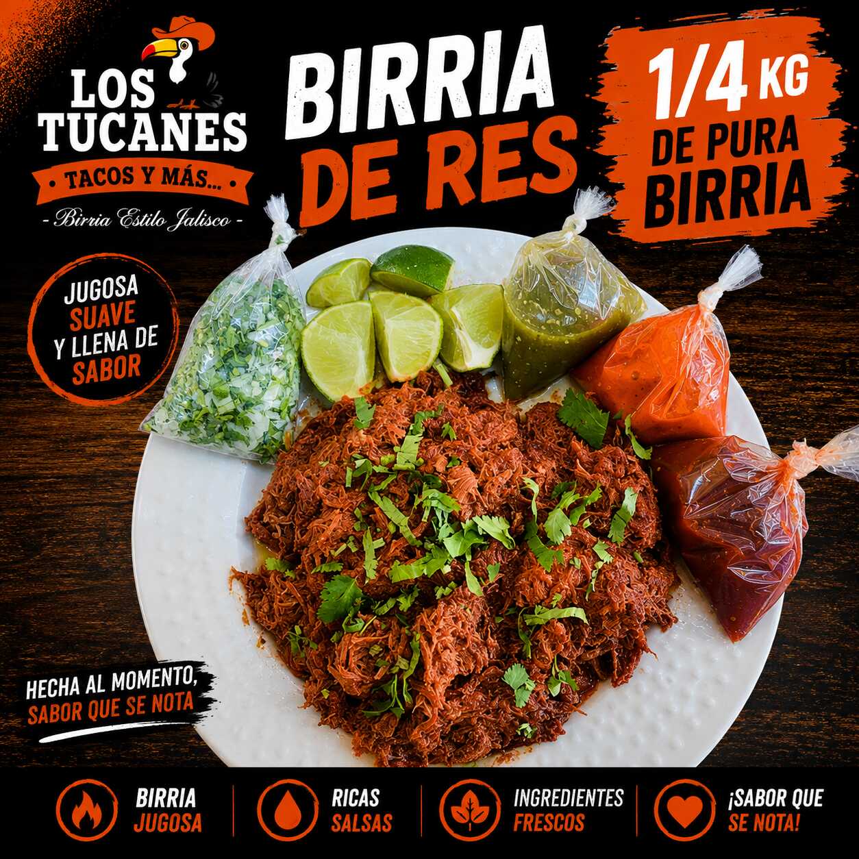 1/4 Kg de Birria de Res