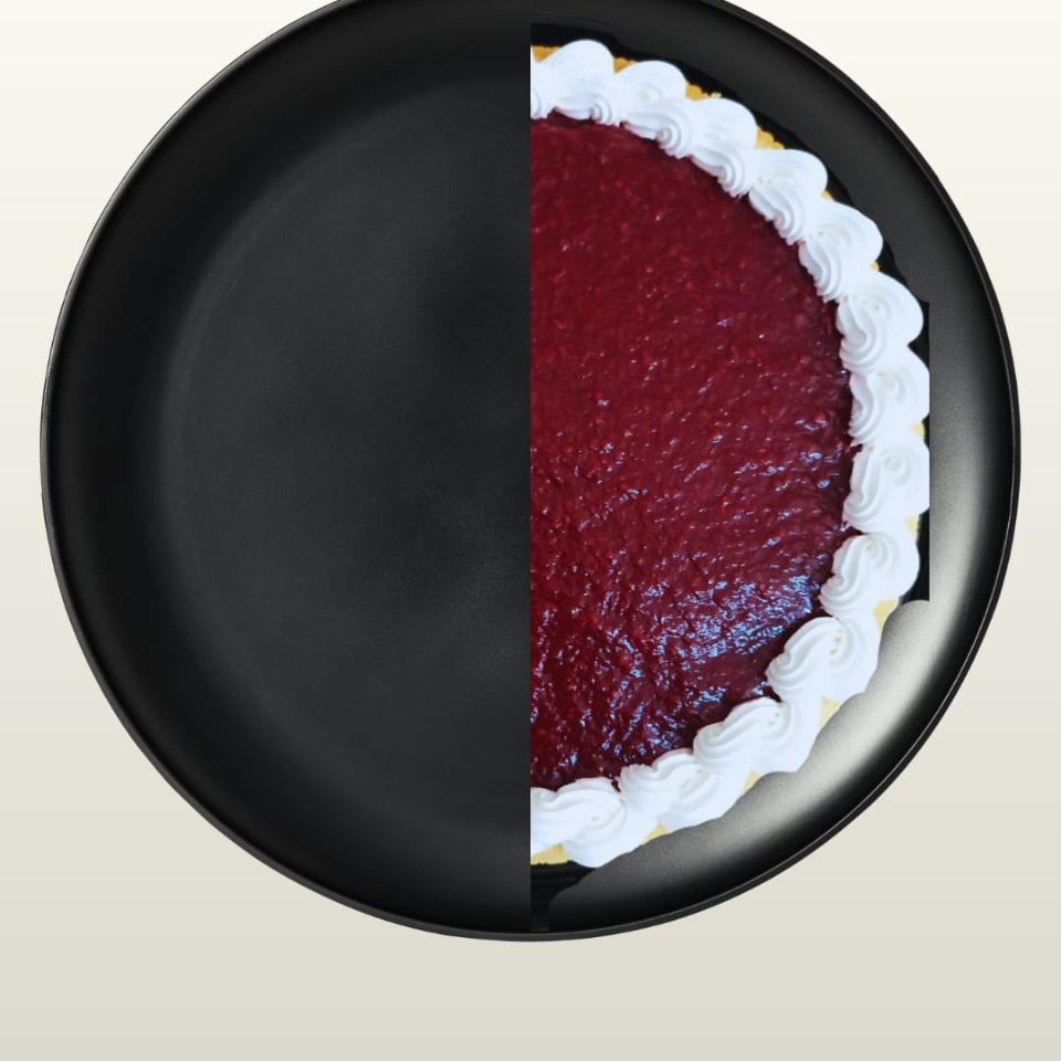 Cheesecake de Frambuesa Mitad