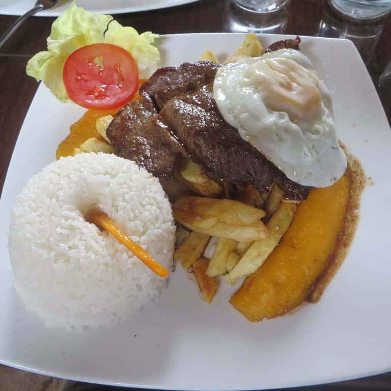 Bistec a lo Pobre