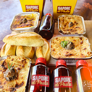 Combo Family Pollo 4 Lasañas con 4Té 300ml y 4Pan