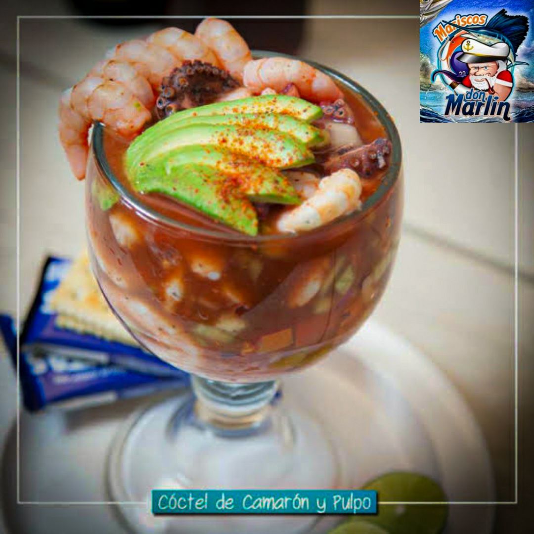 Cóctel de Camarón y Pulpo