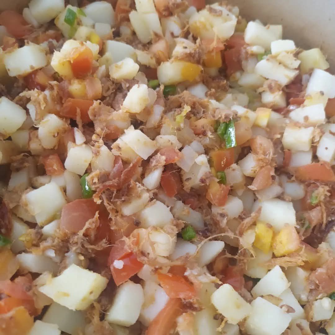 Taco de papas con machaca