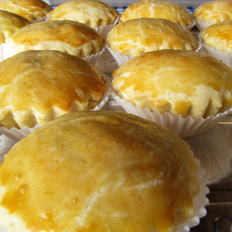 Empadas de frango ou palmito