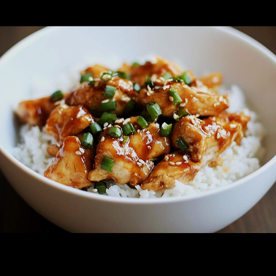 O encontro perfeito do oriente com o tempero de casa! Peito de frango selecionado (250g) cortado em cubos e salteado com nosso molho Teriyaki de receita própria, servido com arroz branco soltinho (250g) e mix de salada sazonal (100g). Uma opção leve, saborosa e entregue quentinha na nossa embalagem com divisórias. Diferencial: Proteína preparada na hora para manter a suculência e o brilho do molho.