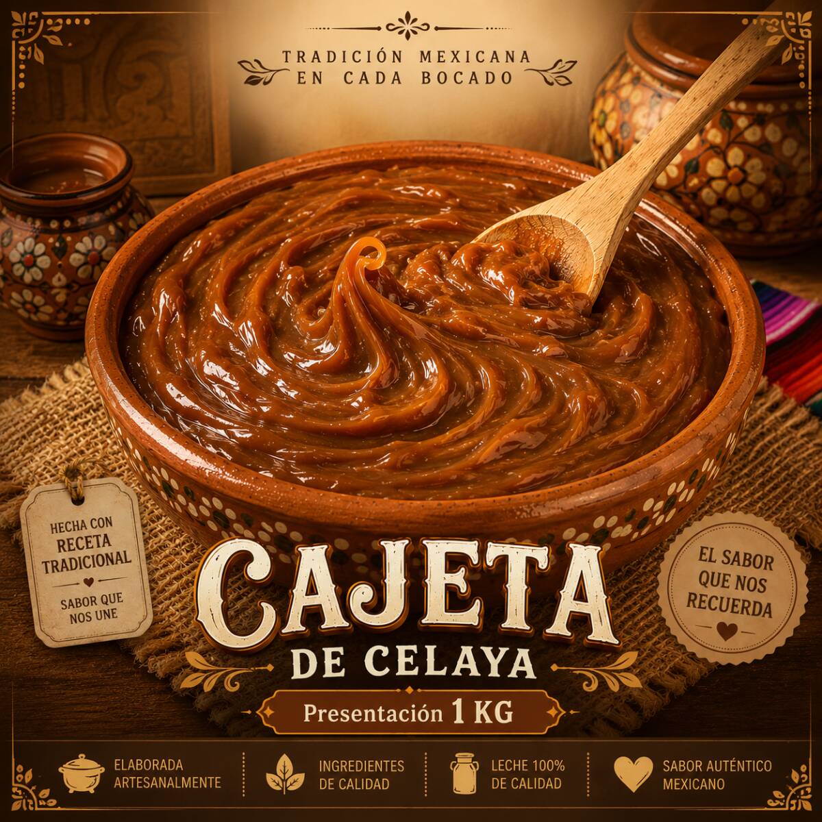 Cajeta de Celaya 1KG.