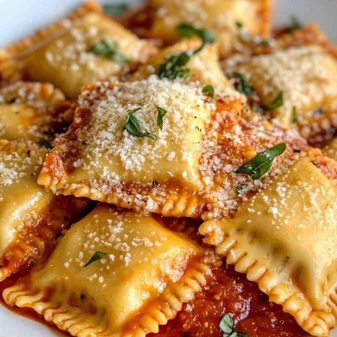 Pasta Ravioles de Carne con 6 Palitos al Ajo
