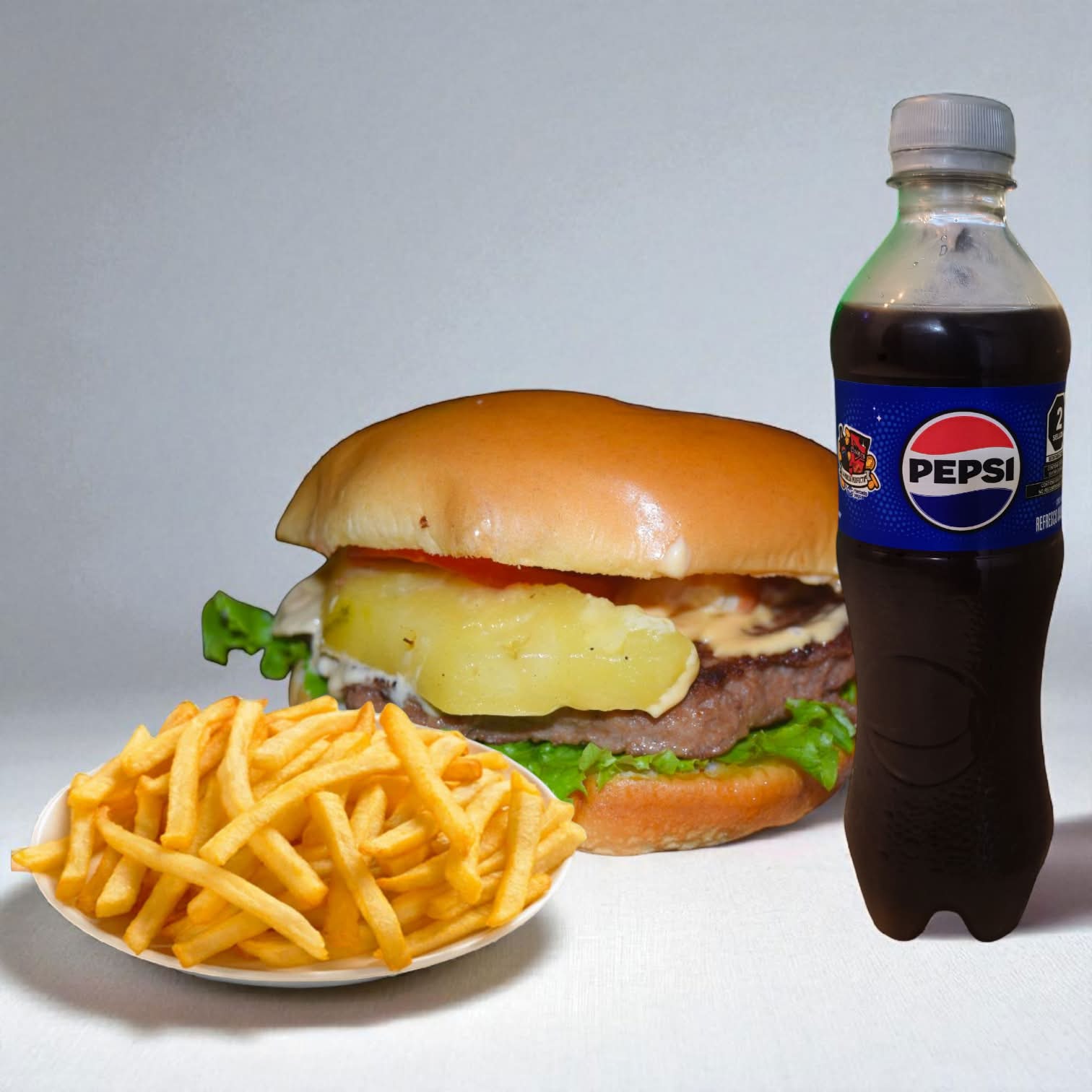 Combo Hamburguesa Hawaiana