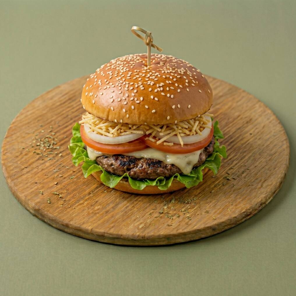 Hamburguesa Sencilla + Papas + Coca Cola 250 ml