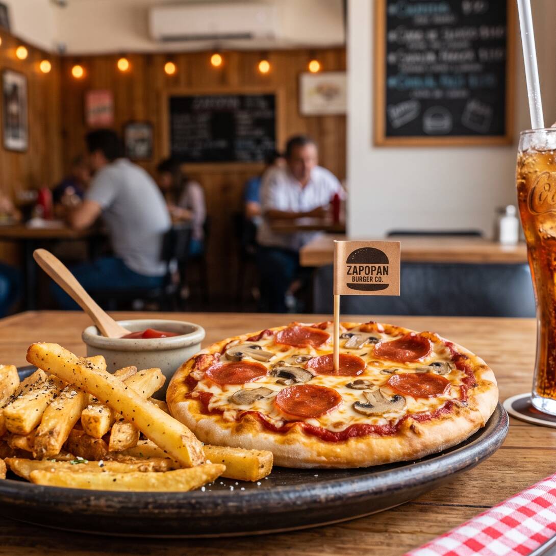 Paq 2 Pizza Chica con Papas y Refresco
