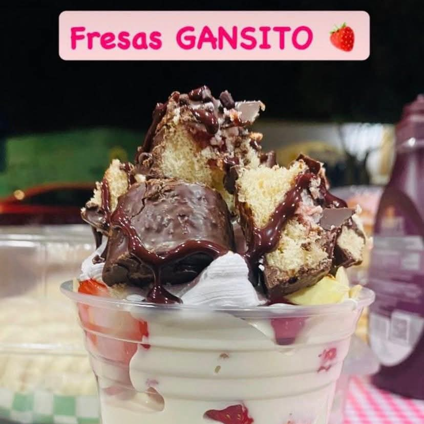 Fresas gansito vaso #10