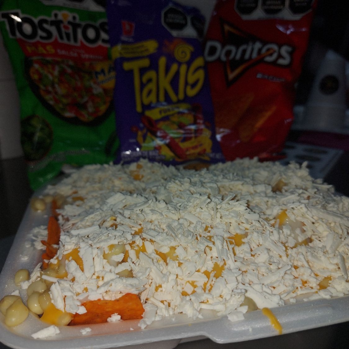 Charola Triple 3 papas a Elegir y elote