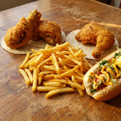2xCuarto y Muslo + Nony Dog + Papas Medianas