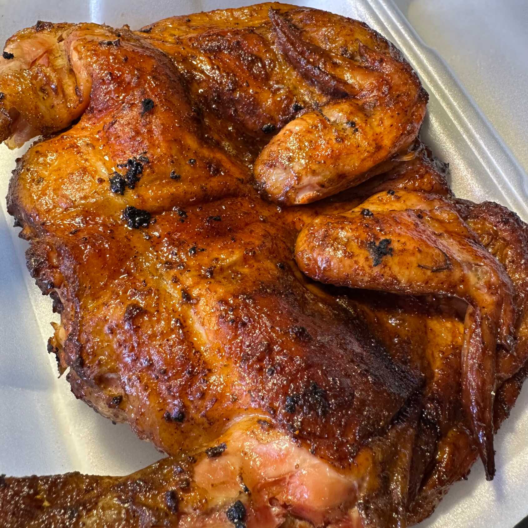 Pollo grande, Con Tortillas y Salsa